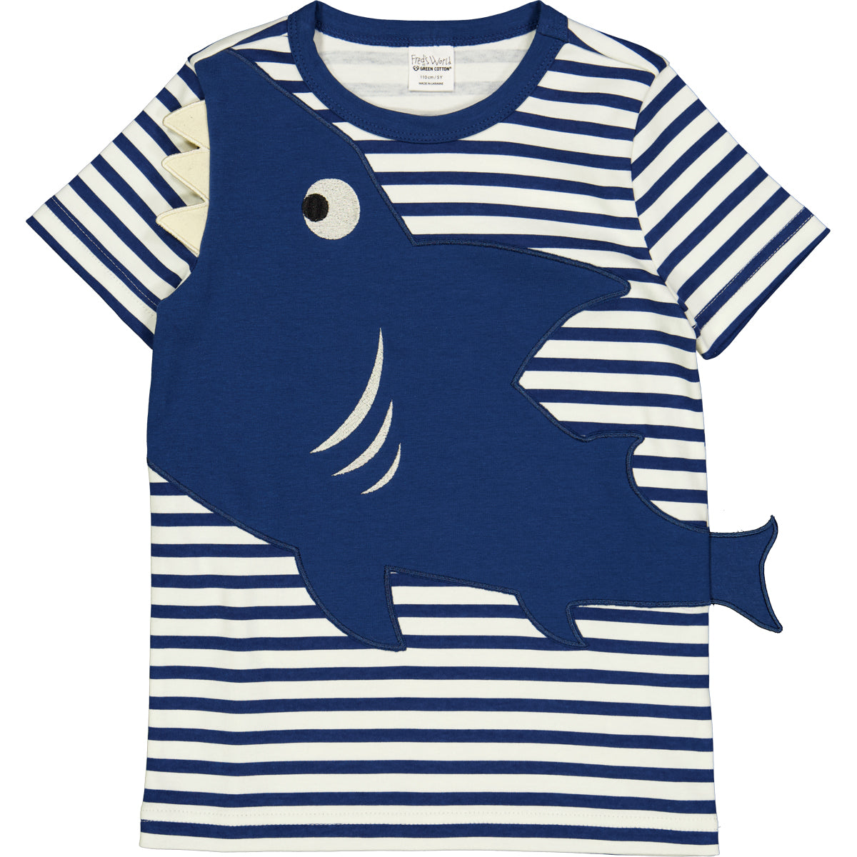 Fred's World: T-Shirt mit Haifischmotiv HELLO