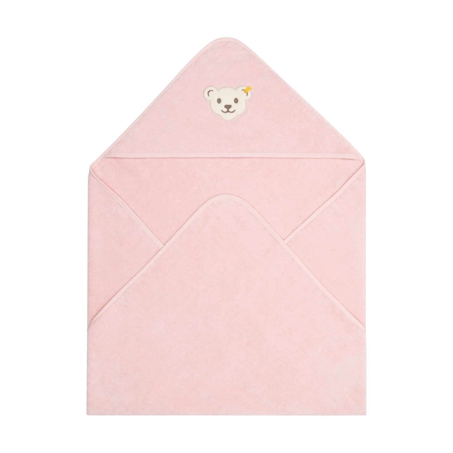 Steiff Badetuch mit Kapuze rosa