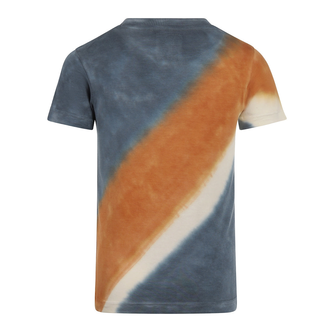 Koko Noko Jungen T-shirt blau weiß cognac tie dye