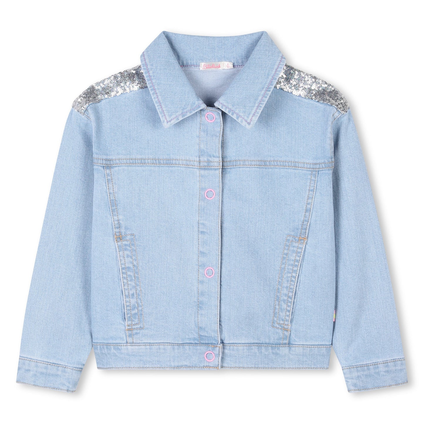 Billieblush Denim Jacke mit Glitzermotiv