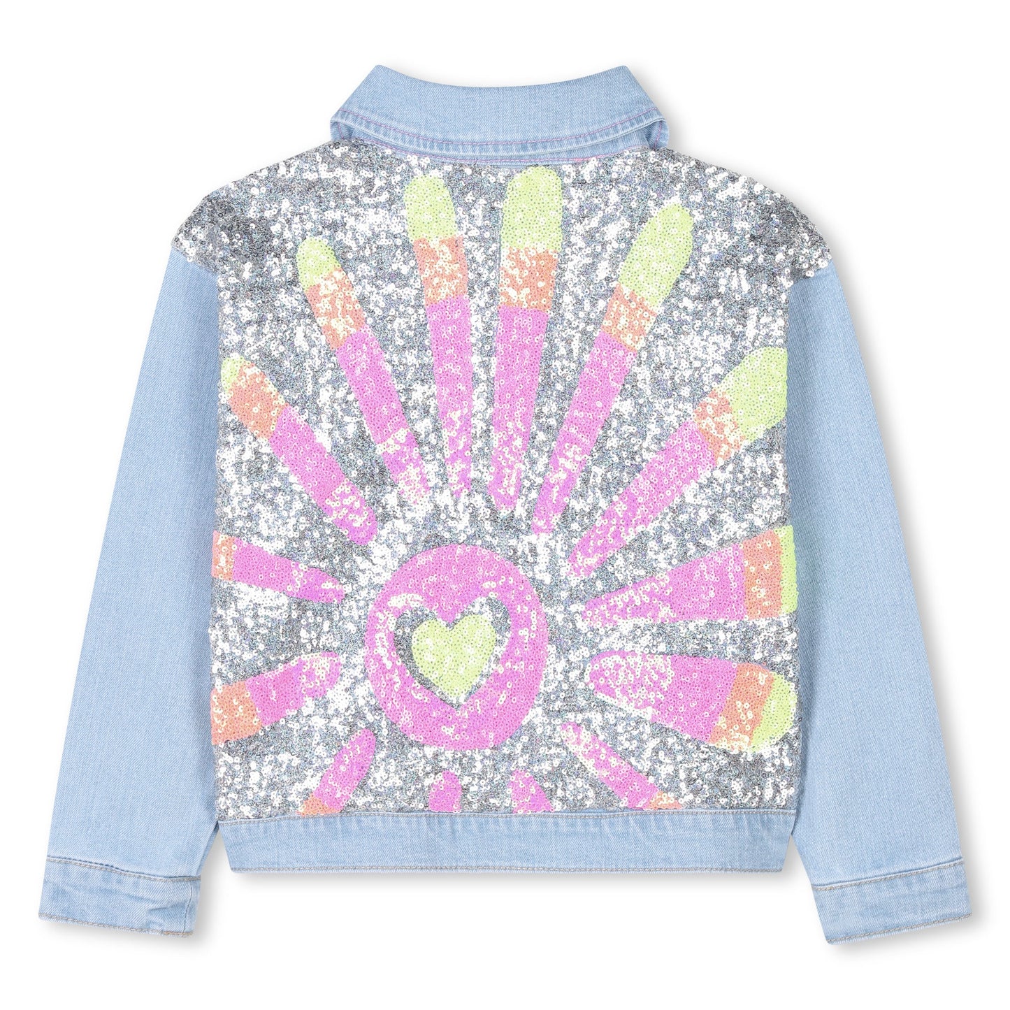 Billieblush Denim Jacke mit Glitzermotiv