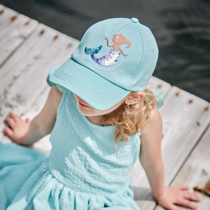 Maximo KIDS Girl-Cap Pailletten Meerjungfrau