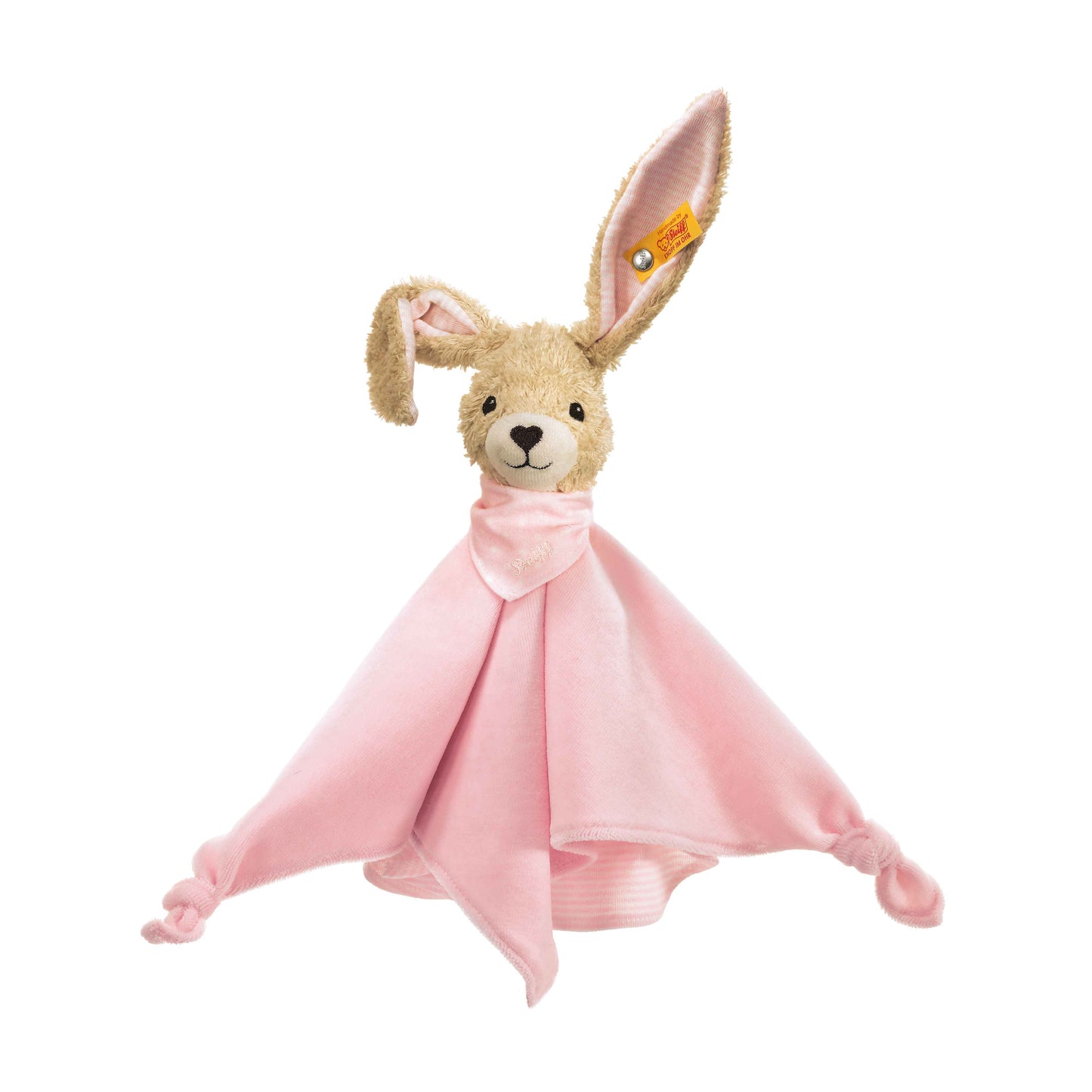 Steiff Hoppel Hase Schmusetuch 28cm rosa