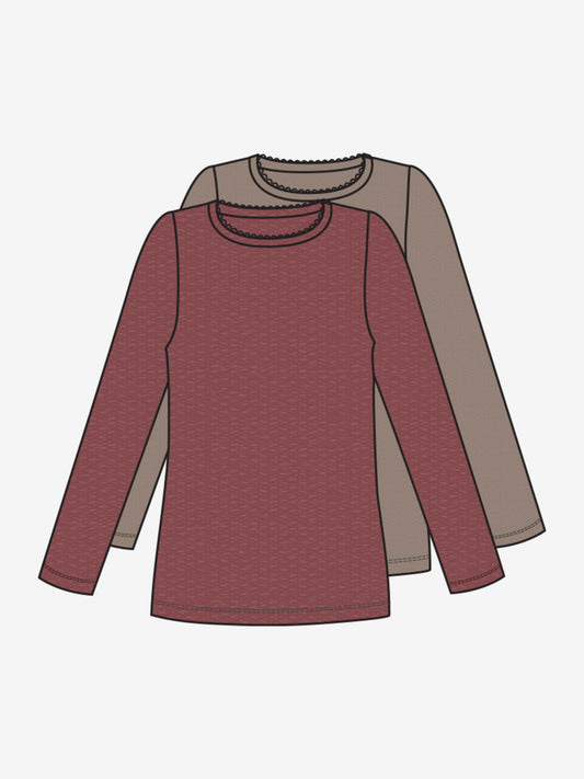 Minymo Basic Langarmshirt Doppelpack