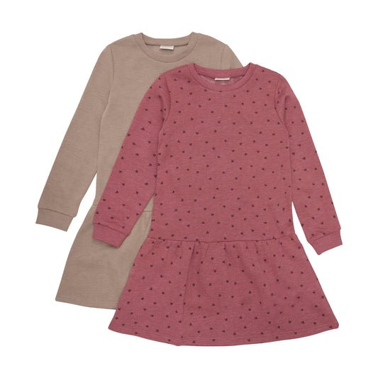 Minymo Basic Sweatkleid Doppelpack
