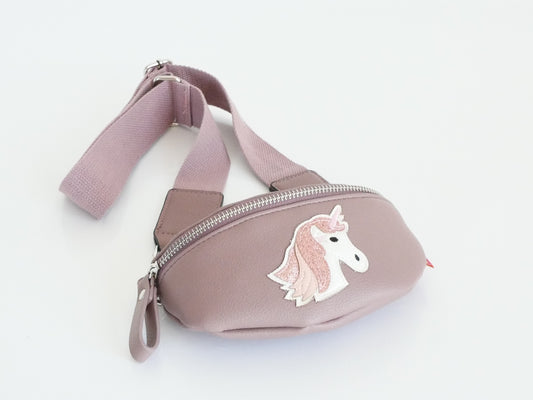 KisMe Sidebag Einhorn brombeer