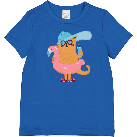 Fred's World: T-Shirt mit coolem Katzenmotiv HELLO