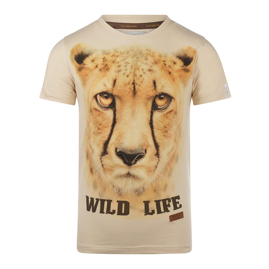 Koko Noko Jungen-T-Shirt weißer Panther