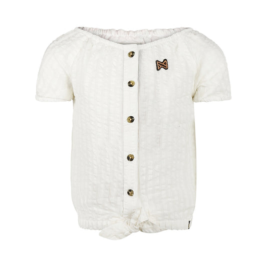 Koko Noko Mädchen Bluse off white Knöpfe