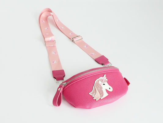 KisMe Tasche Sidebag Einhorn pink