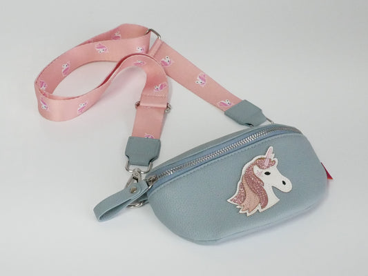 KisMe Sidebag Einhorn sorbet blau-grau